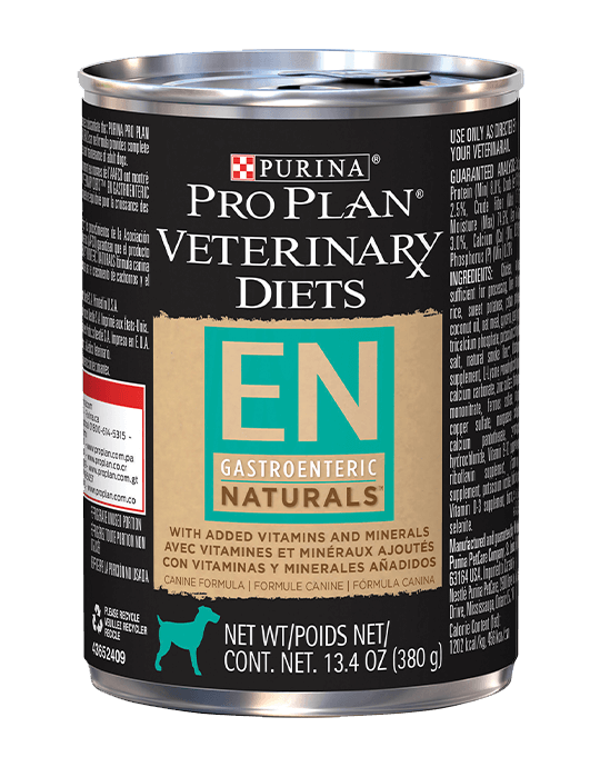 pro plan veterinary diets canine en gastrointestinal wet dog food